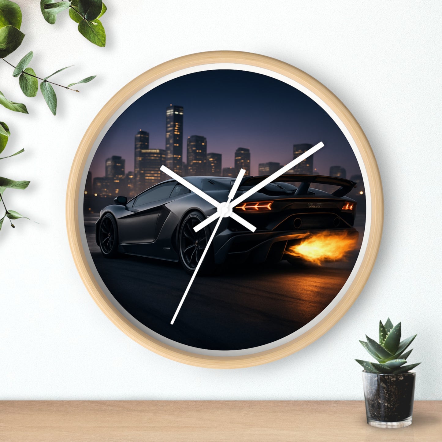 Wall Clock - Lamborghini Aventador SVJ Design