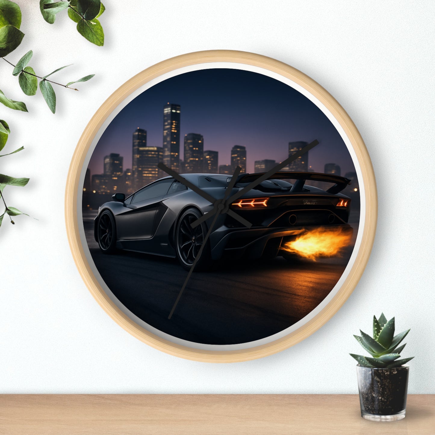 Wall Clock - Lamborghini Aventador SVJ Design