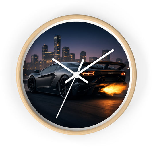 Wall Clock - Lamborghini Aventador SVJ Design